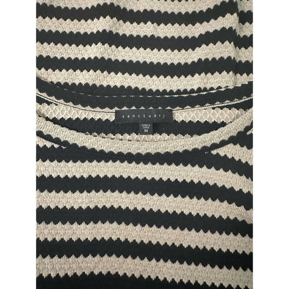 Sanctuary Tierney Stripe Tie-Sleeve Sweatshirt women’s size M - Picture 7 of 8